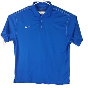 Nike golf dri fit size xxl blue color men polo A18